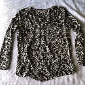 Loft leopard print  blouse